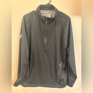 Cutter & Buck Black Lightweight Half-Zip Pullover